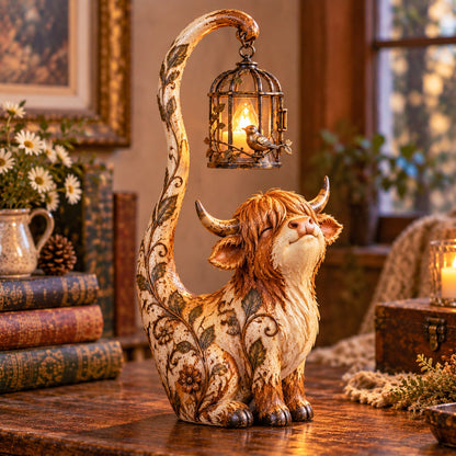 🐈‍⬛Vintage Cat Lantern Sculpture Lamp - A Little Guardian of Warmth, Memories & Cozy Corners🐈‍⬛