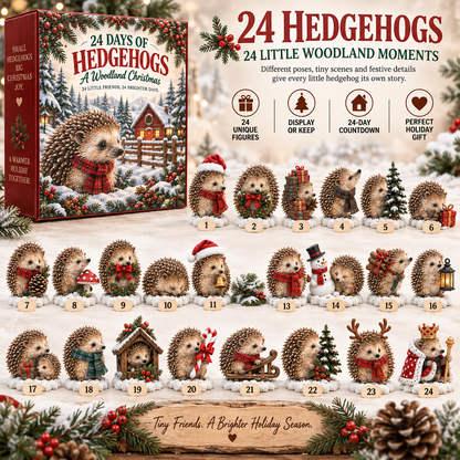 🦔🎄24 Days of Hedgehogs – A Woodland Christmas