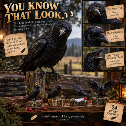 24 Days of Crow Mischief — 24 Clever Little Troublemakers 🖤